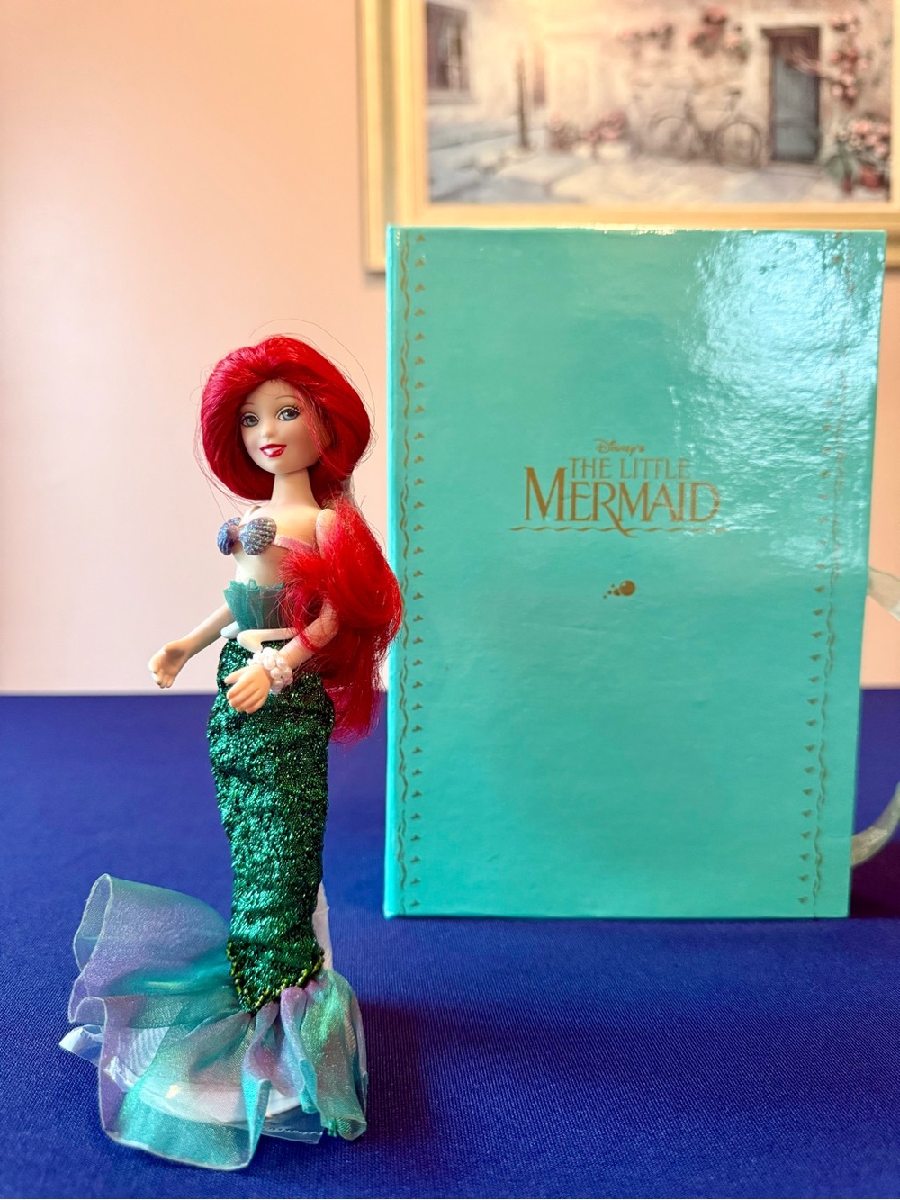 1998 Disney Ariel Little Mermaid Porcelain Doll Knickerbocker w/ Box
